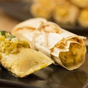 Green Chili Chicken Tamales