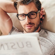 Wears Glasses for Reading