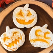 Jack-O-Lantern Quesadillas
