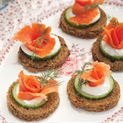 Smoked Salmon Canapes