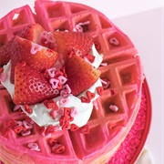 Pink Waffles