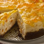 Ginger-Peach Cheesecake