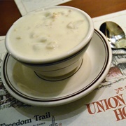 Clam Chowder in Boston