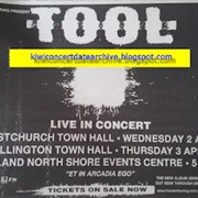 Tool 1997 Chch,Akld,Wellingtown Town Hall