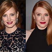 Jessica Chastain and Bryce Dallas Howard