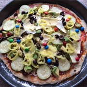 Avocado and Cucumber Pizza