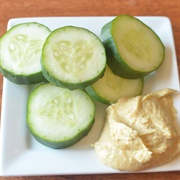 Hummus and Cucumber