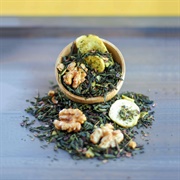 Fava Tea Banana Walnut Bread Green Tea