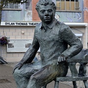 Dylan Thomas Statue, Swansea, Wales