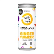 Wild Fizz Kombucha Ginger Turmeric + Black Pepper