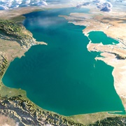 Caspian Sea (Largest Lake)