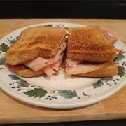 Toasted Bacon Sandwich With Brown Sauce