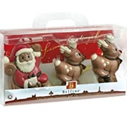 Belfine Chocolate Santa & Reindeer