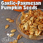 Garlic Parmesan Pumpkin Seeds