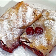 Syrupy Cherry Pastries in Croatia and Serbia