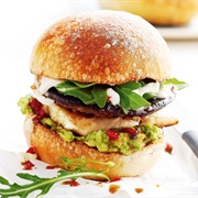 Mushroom Halloumi Burger