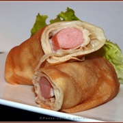 Beef Hot Dog Crepe