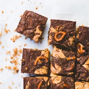 Pretzel Peanut Butter Brownies