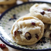 White Chocolate Craisin Cheesecake Pudding Cookies