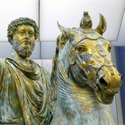 Equestrian Statue of Marcus Aurelius, Capitoline Museum, Rome, Italy