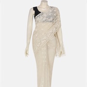 Buy an Ivory Half Silk Jamdani Saree