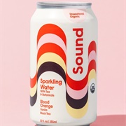 Sound Blood Orange Vanilla Sparkling Water With Tea & Botanicals