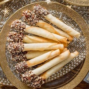 Cigar Rolled Lemon Cookies