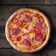 Ham, Salami and Chorizo Pizza