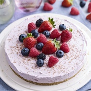Summer Berry and Ginger Cheesecake