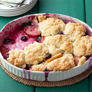 Blueberry Nectarine Cobbler