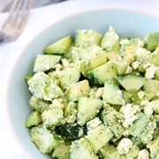 Cucumber Avocado Feta Salad