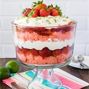 Strawberry Key Lime Cheesecake Trifle