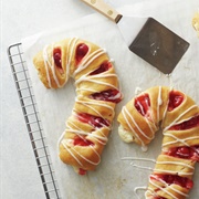 Mini Cherry Cheesecake Candy Cane Crescent Danishes