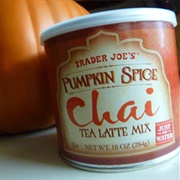 Trader Joe's Pumpkin Spice Chai Tea Latte