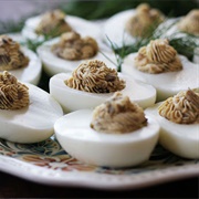 Mushroom-Stuffed Eggs