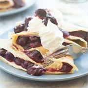 Cherry Cheesecake Crepes