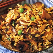 Chicken and Mushroom  Egg Fried Rice