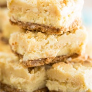 White Chocolate Lemon Cheesecake Bars
