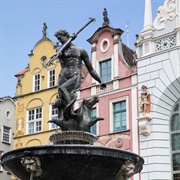 Neptune's Fountain, Gdansk, Poland