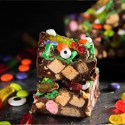 Halloween Rocky Road Slices