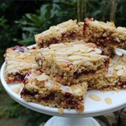 Cherry Bakewell Almond Butter Flapjack