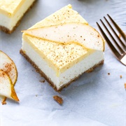 Pear Mousse Cheesecake Bars