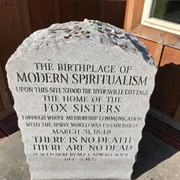 Hydesville Memorial Park (Fox Sisters Home), Newark, NY