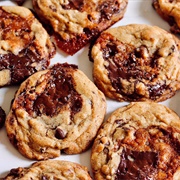 Salted Caramel and Chocolate Chip Cookie