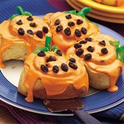 Jack-O'-Lantern Orange Rolls