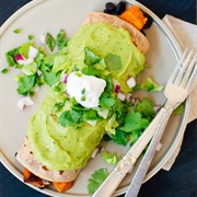 Avocado Pomegranate Burrito