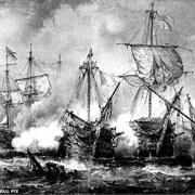 The Battle of Trafalgar Eliminates the French and Spanish 1805