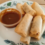 Mini Duck Spring Rolls in Hoisin and Five Spice