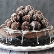 Chocolate Donut Hole Cheesecake