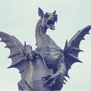 Temple Bar Memorial Dragon, London, UK